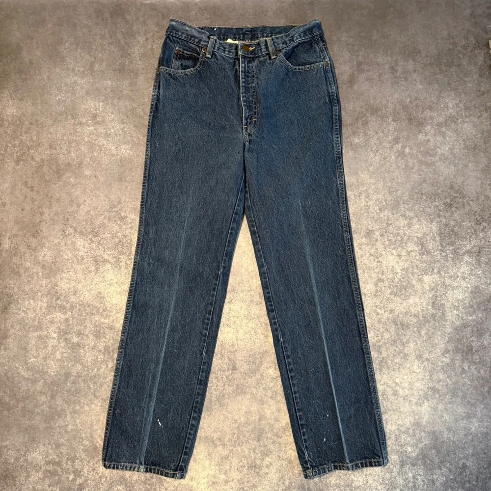 Vintage 70s Calvin Klein Jeans Mens Straight Leg Talon 42 Zipper Denim USA 30x32